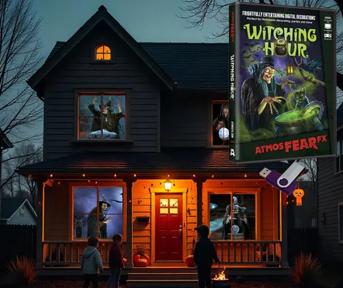 Miniatura 11 de AtmosFX® Spooky Halloween Hollusion Vol 1 Decoración digital en USB Incluye 8 efectos de video Atmosfx para Hallloween