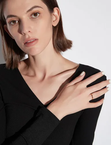 Miniatura 5 de Greenpod - Alianzas de boda y compromiso para mujer y hombre, anillos delgados de tungsteno de 564, 532, 1564depulgada, en color oro rosa, plata