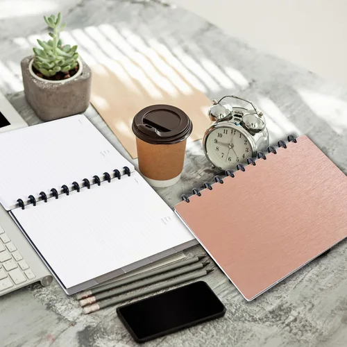 Miniatura 7 de Discbound - Cuaderno recargable de 5 materias de 8.6 x 12 pulgadas, diario en espiral personalizable con páginas extraíbles, planificador de 120 2