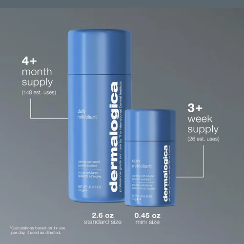 Miniatura 6 de Dermalogica Daily Milkfoliant, exfoliante facial, exfoliante en polvo con AHA y BHA, calmante, pule e hidrata la piel, a base de avena, producto