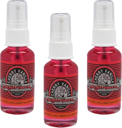 BluntPower (cereza vainilla, 3 unidades) Ambientador concentrado – Ambientador a base de aceite premium en aerosol para el hogar y el coche – Spray
