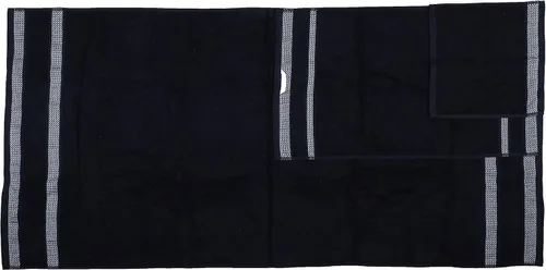 Miniatura 6 de CASA COPENHAGEN Solitaire Juego de 6 toallas - Negro, 600 GSM 2 toallas de baño 2 toallas de mano 2 toallitas, diseñadas en Dinamarca, hechas