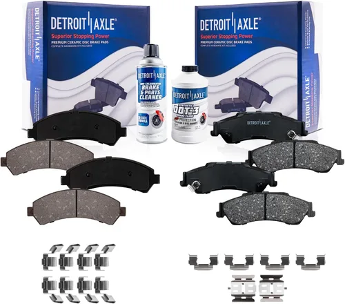 Miniatura 9 de Detroit Axle - Kit de freno trasero para Toyota Tacoma 2005-2019 de 6 orejetas, tambores de freno de disco, zapatas de freno semi-metálicas