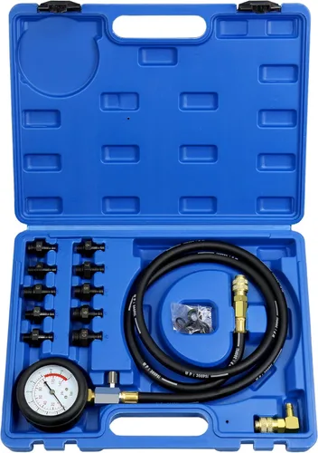 JoyFans Herramienta probadora de presión de aceite, kit de medidor de presión de aceite de 0-140PSI para sistema de combustible, sensor mecánico,