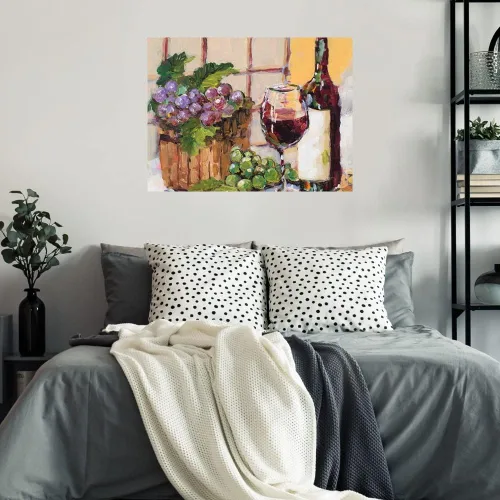 Miniatura 2 de Fine Art Canvas Lienzo decorativo clásico para pared, diseño de bodegones de la artista Jane Slivka para sala de estar, dormitorio, baño, cocina