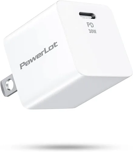 Miniatura 8 de PowerLot Cargador USB C, GaN III 35W Dual USB C Cargador de pared, PPS Bloque de carga súper rápida con enchufe plegable para iPhone 15 14 13 12 11