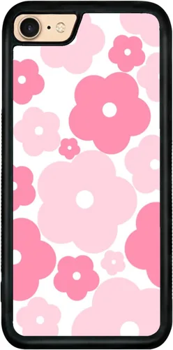 Miniatura 81 de Funda para iPhone 8 Plus y iPhone 7 Plus, linda funda Kawaii azul hibisco hawaiano floral estética floral para niñas preppy mujeres