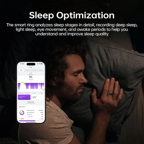 Miniatura 4 de FitElf 3 Pro Smart Ring—Rastreador de salud y fitness para mujeres y hombres Monitor de frecuencia cardíaca, sueño y presión arterial