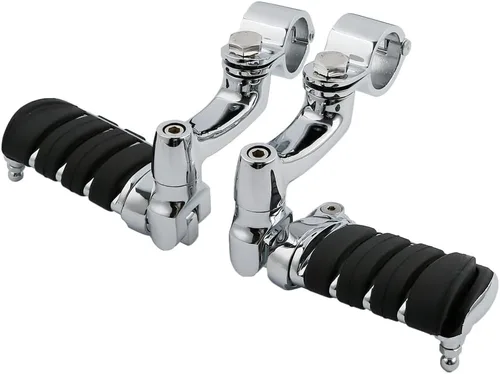 Miniatura 38 de TCT-MOTORPARTS Soportes de clavijas de pie de barra de carretera negro para Harley Touring 22/25/32/1.378 in