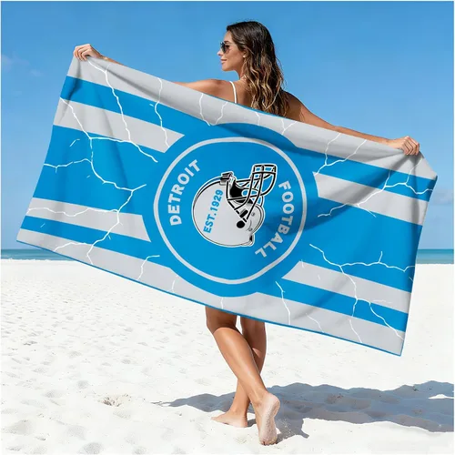 Miniatura 17 de Football Fan Thin Lightweight Microfiber Beach Towel Las Vegas City Themed Large Absorbent Oversized Towels Men Women Stuff Raiders Team Dad Husband