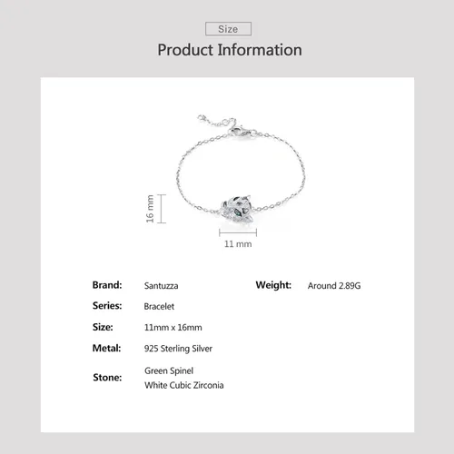 Miniatura 4 de Santuzza Pulsera de plata de ley 925 para mujer