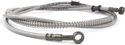 Miniatura 5 de Manguera de freno hidráulica trenzada de acero inoxidable de 86 pulgadas para GY6 Kazuma Sunl Taotao Roketa Jonway Scooter Ciclomotor ATV Dirt Bike