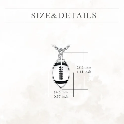 Miniatura 4 de YFN Collar deportivo de plata de ley con colgante "I Can Do All Things", joyería para mujeres, hombres, niños y niñas
