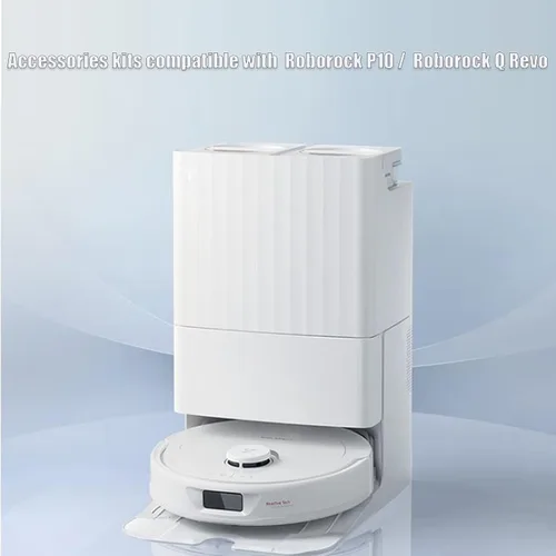 Miniatura 4 de Kit de accesorios compatible con Roborock P10/Q Revo Robotic Partes de Repuesto de Aspiradora, 2 cepillos principales de rodillos de goma, 3 pares