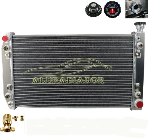 Radiador de Aluminio para 1988-1999 Chevy GMC C/K/V/R 1500 2500 3500 Suburban Blazer 5.0L 5.7L V8 4.3L V6 3 Filas Núcleo Radiadores de Flujo Cruzado