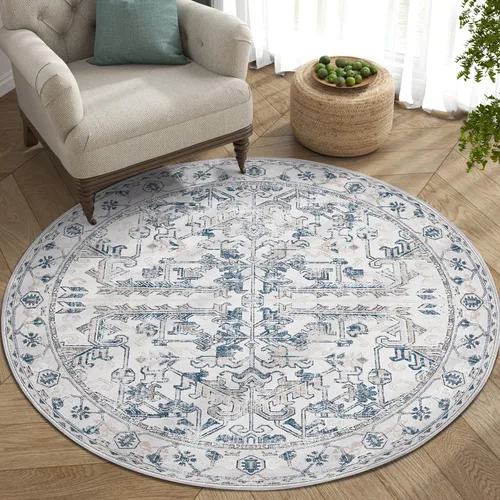 Miniatura 129 de jinchan Lima - Alfombra de pasillo lavable de 2 x 6 pies, antideslizante, de pelo corto, suave, ultrafina, alfombra envejecida para casa de campo