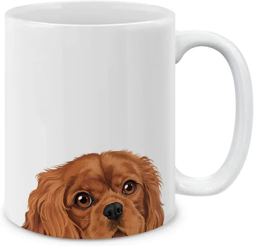 Miniatura 3 de MUGBREW Cute Winking Golden Retriever - Taza de café de cerámica, 11 onzas Lindo Guiño Dorado Retriever