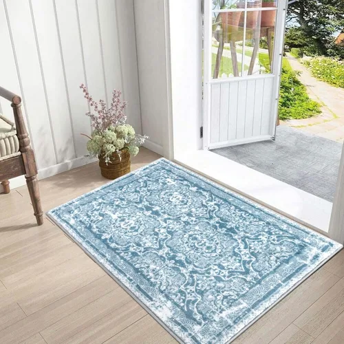 Miniatura 78 de Vaukki - Alfombra de pasillo, suave y peluda, alfombra antideslizante lavable, para lavandería, cocina, granja, baño, entrada y dormitorio