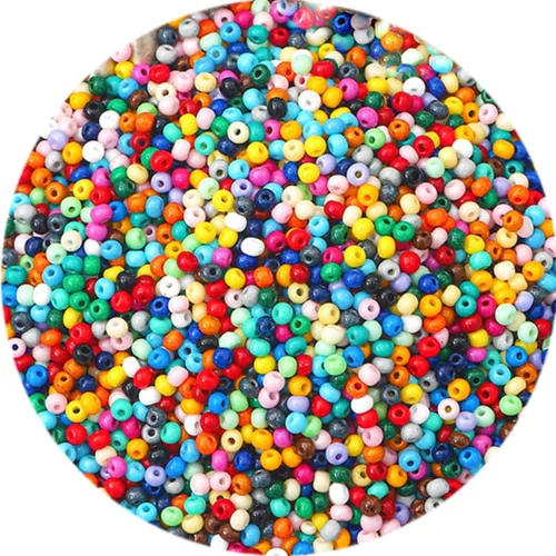 Miniatura 24 de Abalorios de semilla Yholin hechos de cristal a granel, colores metálicos acabado mate