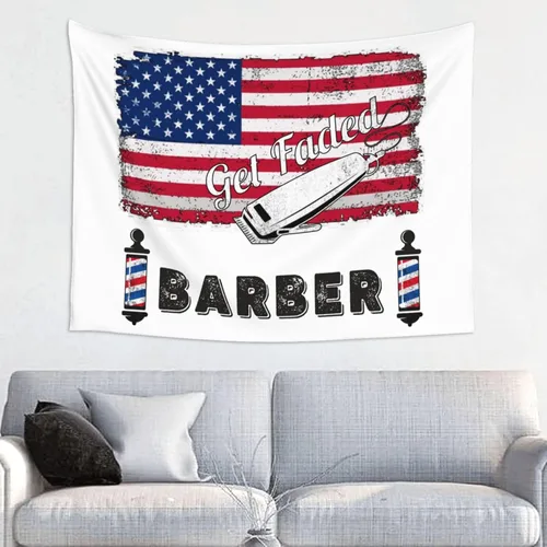 Miniatura 18 de Póster de tapiz de bandera retirada de bombero, 29 x 37 pulgadas, decoración del hogar, decoración para colgar en la pared, decoración de fondo