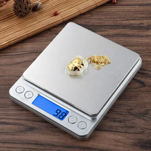 Miniatura 5 de Báscula digital pequeña, 6.6 lbs/0.00 oz, 6.6 libras, báscula de cocina, báscula de alimentos, con pantalla LCD retroiluminada azul, 6
