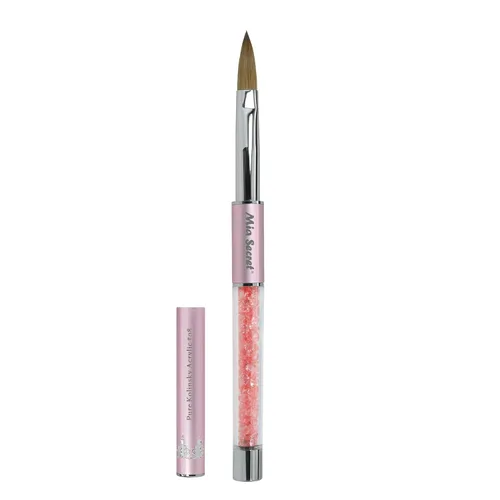 Miniatura 16 de Mia Secret PREMIER - Pinceles de uñas 100% Kolinsky, fabricados en Estados Unidos, Prenium, pinceles para arte de uñas (rosa, 4 o (3D))