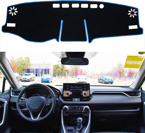 Miniatura 8 de para Toyota Rav4 2013 2014 2015 2016 2017 2018 Funda para Salpicadero, Funda para Consola Central, Alfombrilla para Tablero, Alfombra Protectora