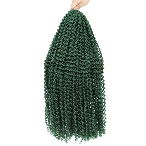 Miniatura 11 de Cabello Passion Twist de 18 pulgadas, 1 paquete de cabello Passion Twist de ganchillo, cabello de ganchillo Water Wave (18 pulgadas (paquete de 1)
