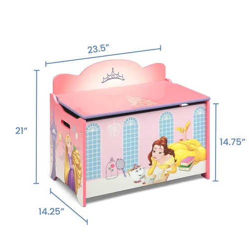 Miniatura 6 de Delta Children Caja de juguetes de lujo, princesa Disney Disney Princess