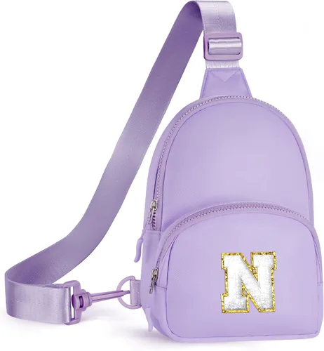 Miniatura 50 de YOOLIFE Bolso bandolera con inicial, bolsas pequeñas para niñas y mujeres, regalos para adolescentes, niñas, adolescentes, novia, dama de honor