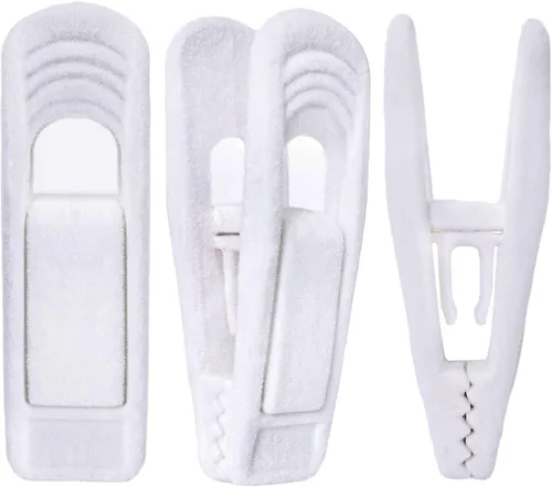 Miniatura 7 de TOFIIGREM Clips de terciopelo negro, 20 unidades, clips de terciopelo antideslizantes para colgar pantalones de traje, falda, clips de dedo fuertes