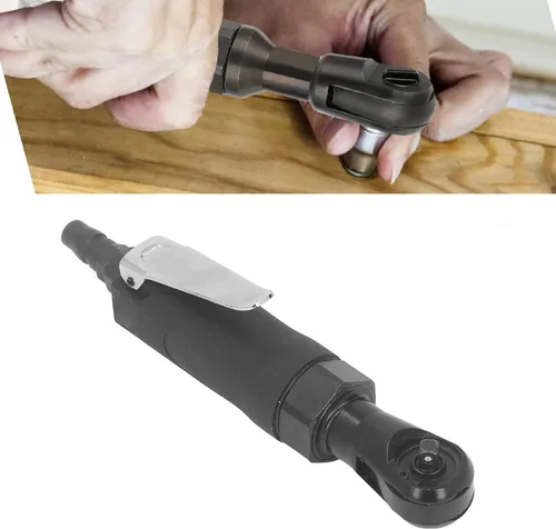 Miniatura 9 de Qqmora Mini llave de trinquete neumática, 4cfm de acero de aleación de consumo 25N para conexión de entrada M 1/4 pulgadas, mini llave de trinquete