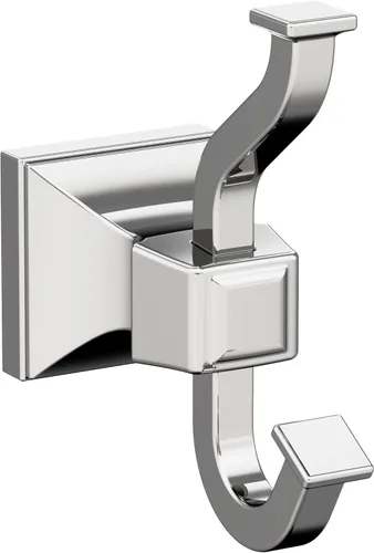 Miniatura 23 de Amerock BH36020G10 Gancho único para bata de níquel cepillado Soporte de toalla de 4-1/4 pulg. (108 mm) de longitud Mulholland Gancho