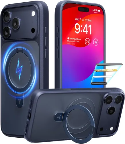 Miniatura 25 de TORRAS Funda magnética para iPhone 13 Pro Max de 6.7 pulgadas [compatible con Magsafe] con soporte, [protección contra caídas de grado militar] a
