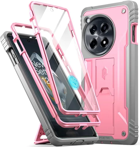 Miniatura 10 de Funda Poetic Revolution Compatible con OnePlus 12R 5G (2024), con protector de pantalla integrado, funciona con identificación por huellas