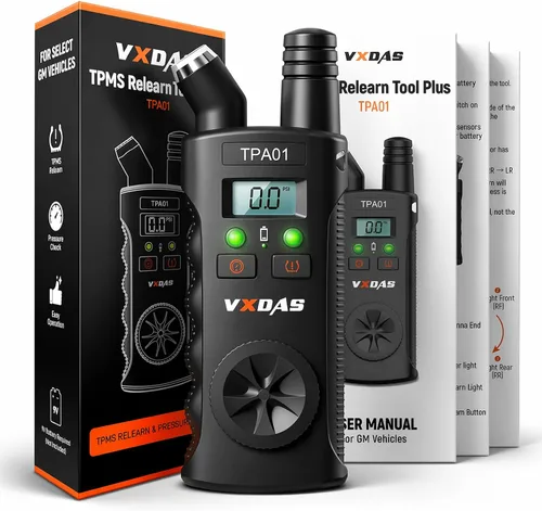 Miniatura 6 de VXDAS TPA01 Herramienta de aprendizaje TPMS para GM, Medidor de presión de neumáticos digital de 150PSI, Herramienta de activación de sensor
