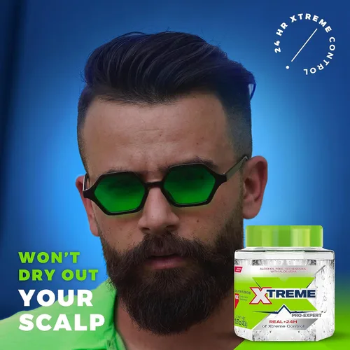 Miniatura 7 de Xtreme Pro-Expert - Gel transparente para el cabello, sin alcohol, control extremo las 24 horas con aloe vera, 15.87 onzas (paquete de 12)