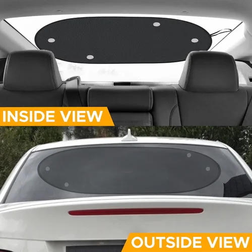 Miniatura 6 de EcoNour Parasol para ventana trasera para automóvil, parasol para ventana trasera con 99% de protección solar contra los rayos UV y el calor.