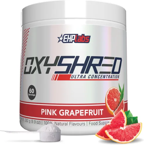 Miniatura 23 de EHP Labs OxyShred Polvo de Pre Entrenamiento - Polvo de preentrenamiento con L glutamina y acetil L carnitina, bebida de refuerzo de energía