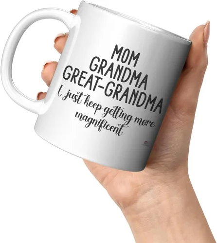 Miniatura 4 de ODDITEES Taza de café con texto en inglés "I Just Keep Getting More Magnificent" con texto en inglés "I Just Keep Getting More Magnificent