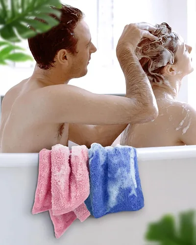 Miniatura 5 de Cleanbear Paños de lavado para tu cuerpo, paquete de 24 paños de algodón suave, juego de paños de ducha grandes (8 colores de 13 x 13 pulgadas)