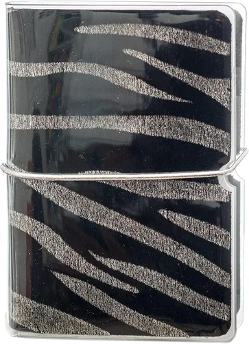 Soporte para tarjetas de crédito para mujeres, soporte para cupones de tarjetas de fidelidad y organizador con 32 ranuras para tarjetas, Cebra con