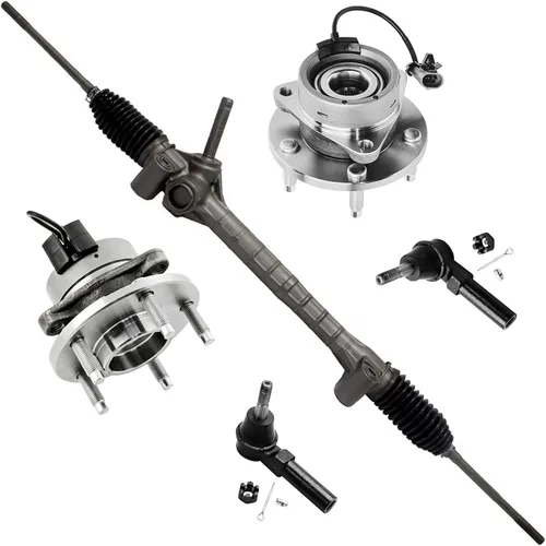 Miniatura 173 de Detroit Axle - Kit de nudillos de dirección delantera izquierda para Ford Edge Lincoln MKX 07-10, cojinete de rueda del lado del conductor, nudillo