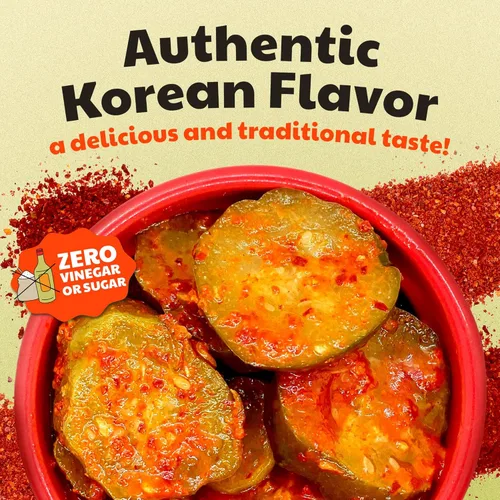 Miniatura 5 de Olive My Pickle Kimchi Fermentado - 48 onzas Paquete de 3 pepino probiótico vegano Kimchi coreano fresco con probióticos naturales para la salud