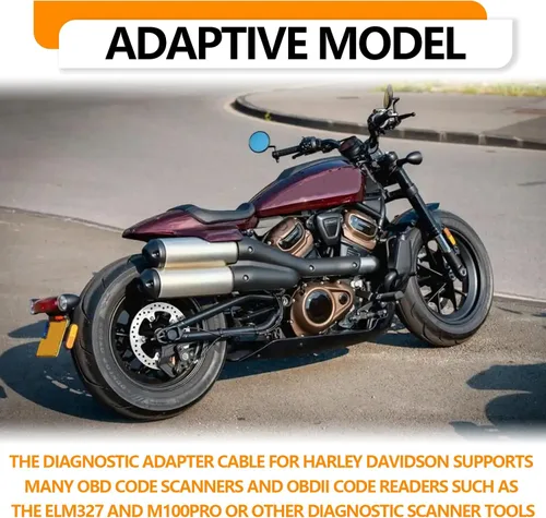 Miniatura 6 de Motocicleta Obd2 Cable 4pin+6pin 2 en 1 para Harley Davidson 16 Pin a 4 Pin 6 Pin Herramienta de escaneo, adaptador de escáner OBD herramienta