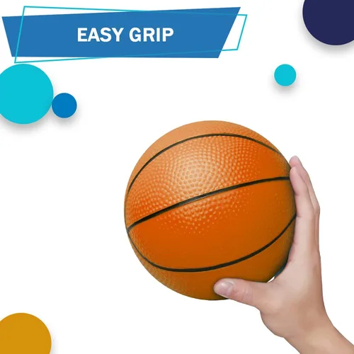 Miniatura 4 de Mini baloncesto de 6 pulgadas para mini aro de baloncesto, pelota de arena de playa para niños y adultos, apto para aro sobre la puerta, bolas