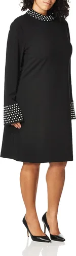 Miniatura 2 de KARL LAGERFELD Women's Mock Neck Bell Sleeve Sheath Dress