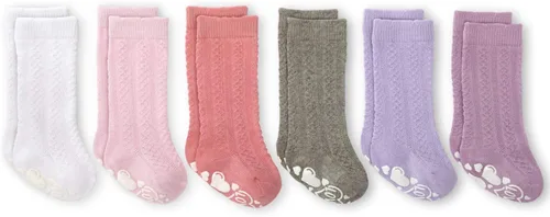 Miniatura 3 de Anole Calcetines para bebés recién nacidos y bebés 6 pares medias de punto para niñas hasta la rodilla