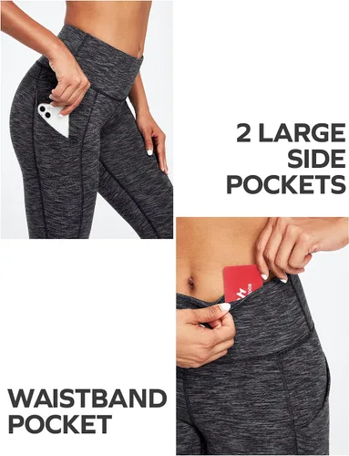 Miniatura 47 de Ewedoos - Leggings con bolsillos para mujer, de talle alto, pantalones de yoga, pantalones de entrenamiento, con levantamiento de glúteos