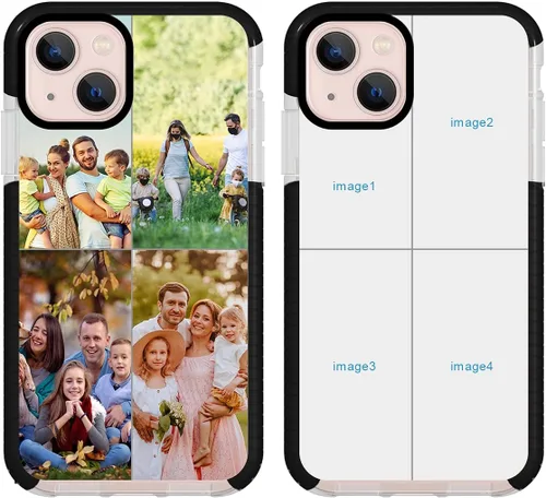 Miniatura 10 de Funda de teléfono personalizada para iPhone 13 personalizada con collage de múltiples imágenes, funda resistente a los arañazos, a los golpes, funda
